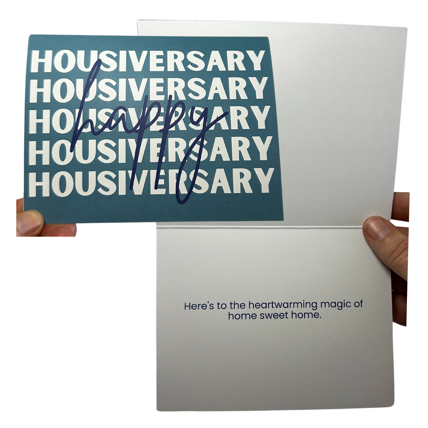 Happy Housiverary Greeting Card- Shades of Blue