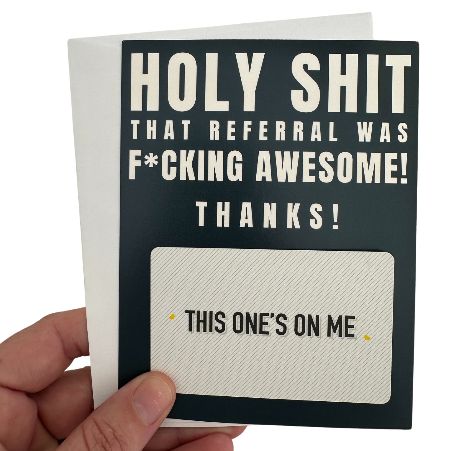 holy shit that referral was fucking awesome thanks card