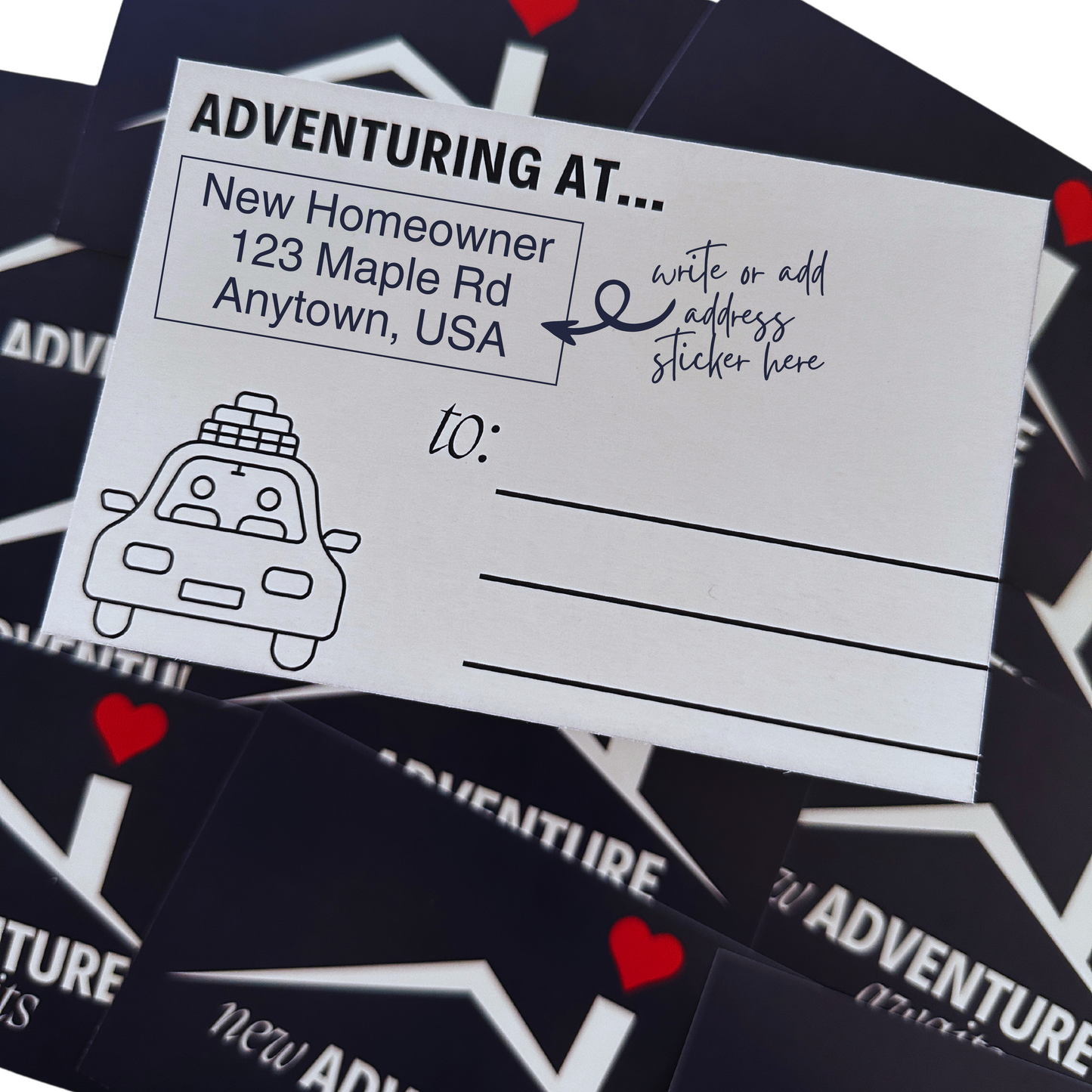 12 Just Moved Postcards- New Adventure