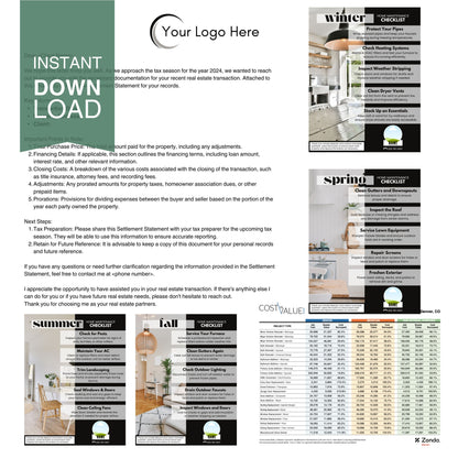 Year End Settlement Statement Package