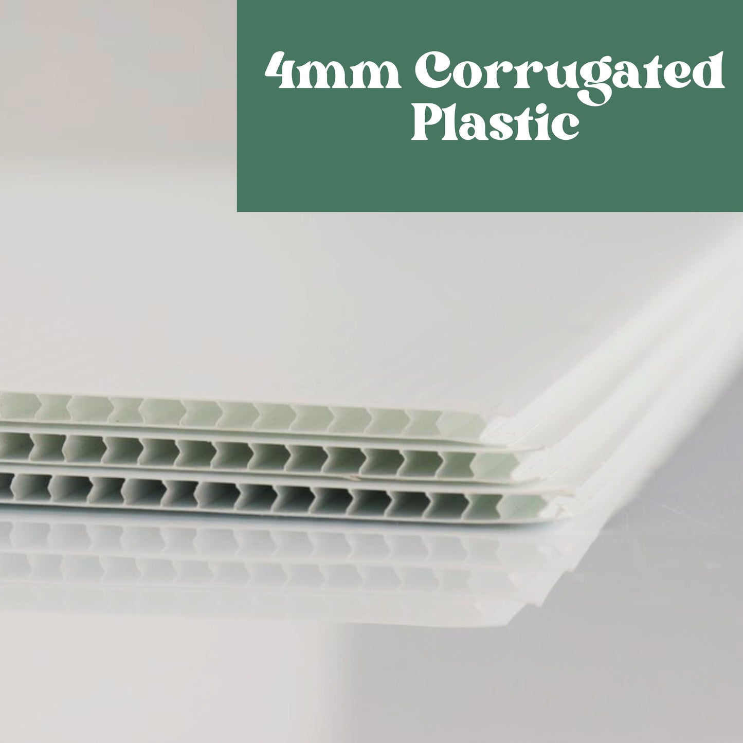 4mm corrugated plastic sign rider