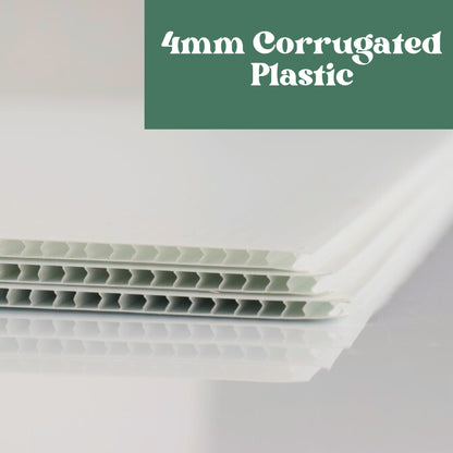 4mm corrugated plastic sign rider