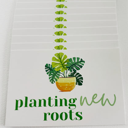 planting new roots just moved postcards