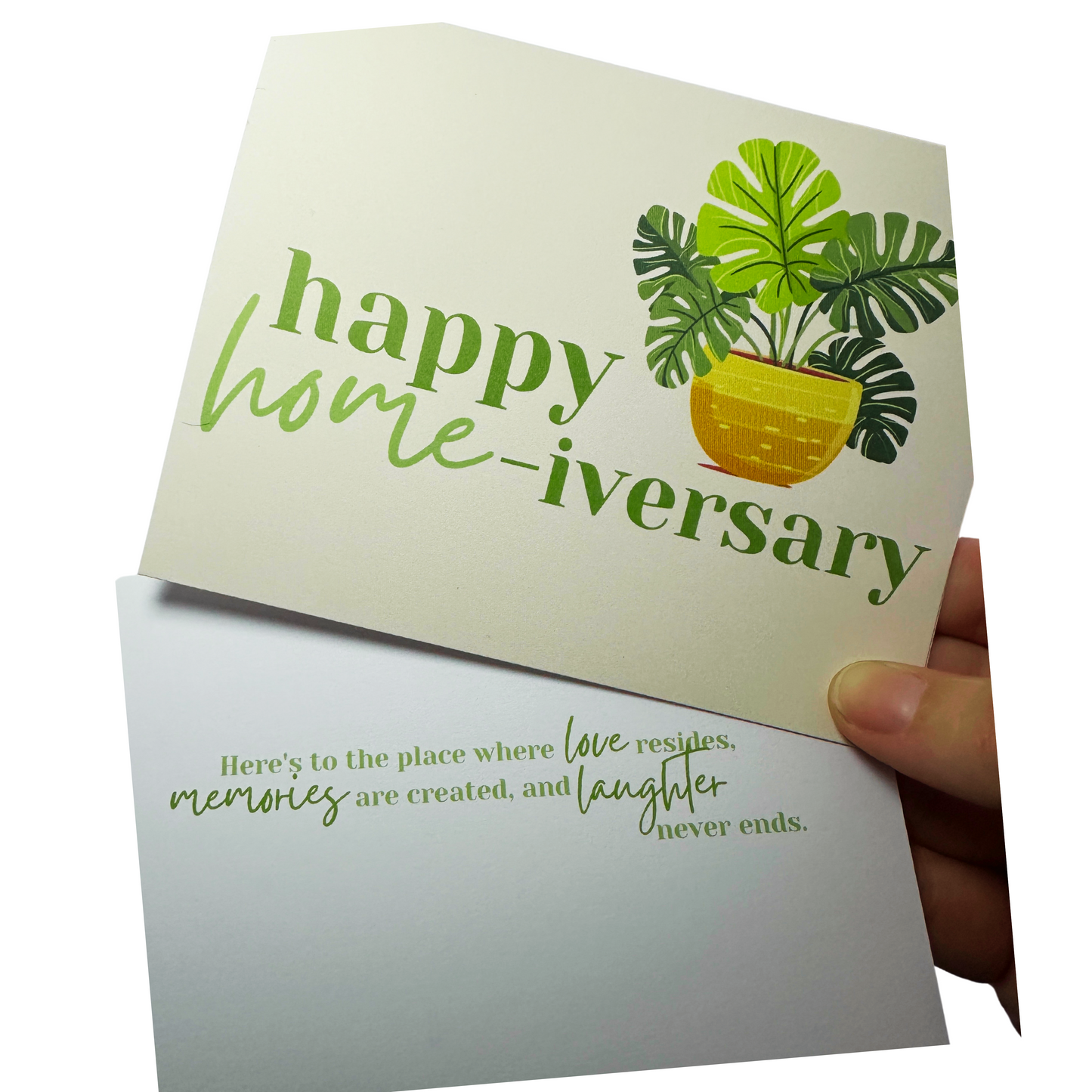 Happy Housiverary Greeting Card- Plants