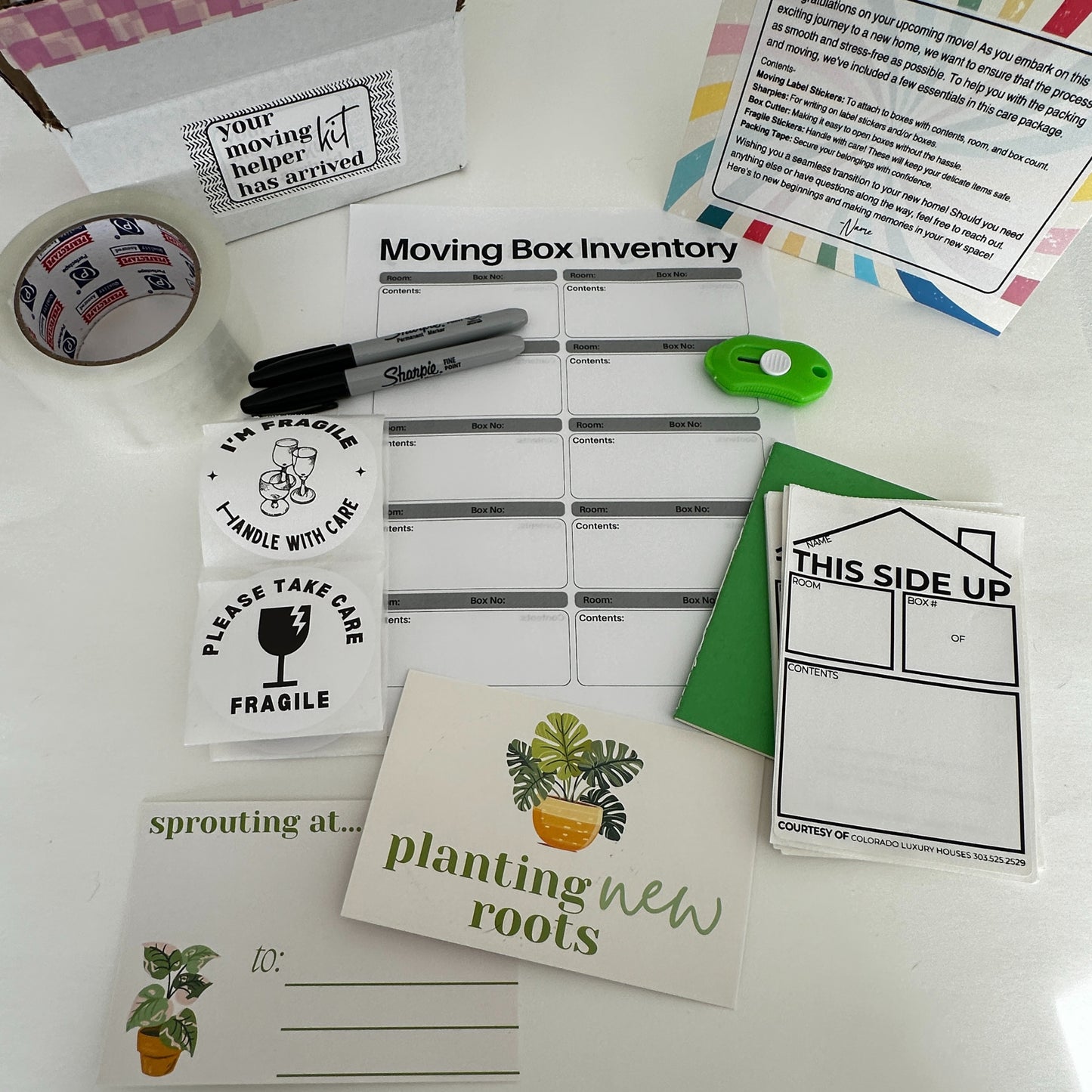 Moving Helper Kit & Moving Care Package Combo- Planting New Roots