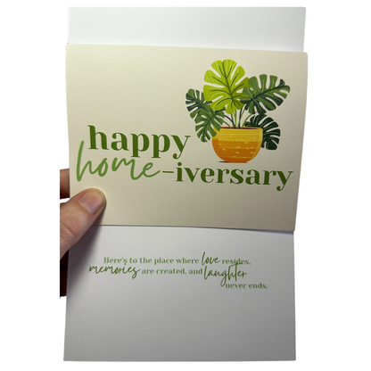 Happy Housiverary Greeting Card- Plants