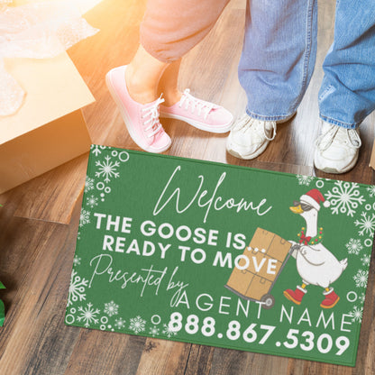 Personalized Holiday Welcome Mat