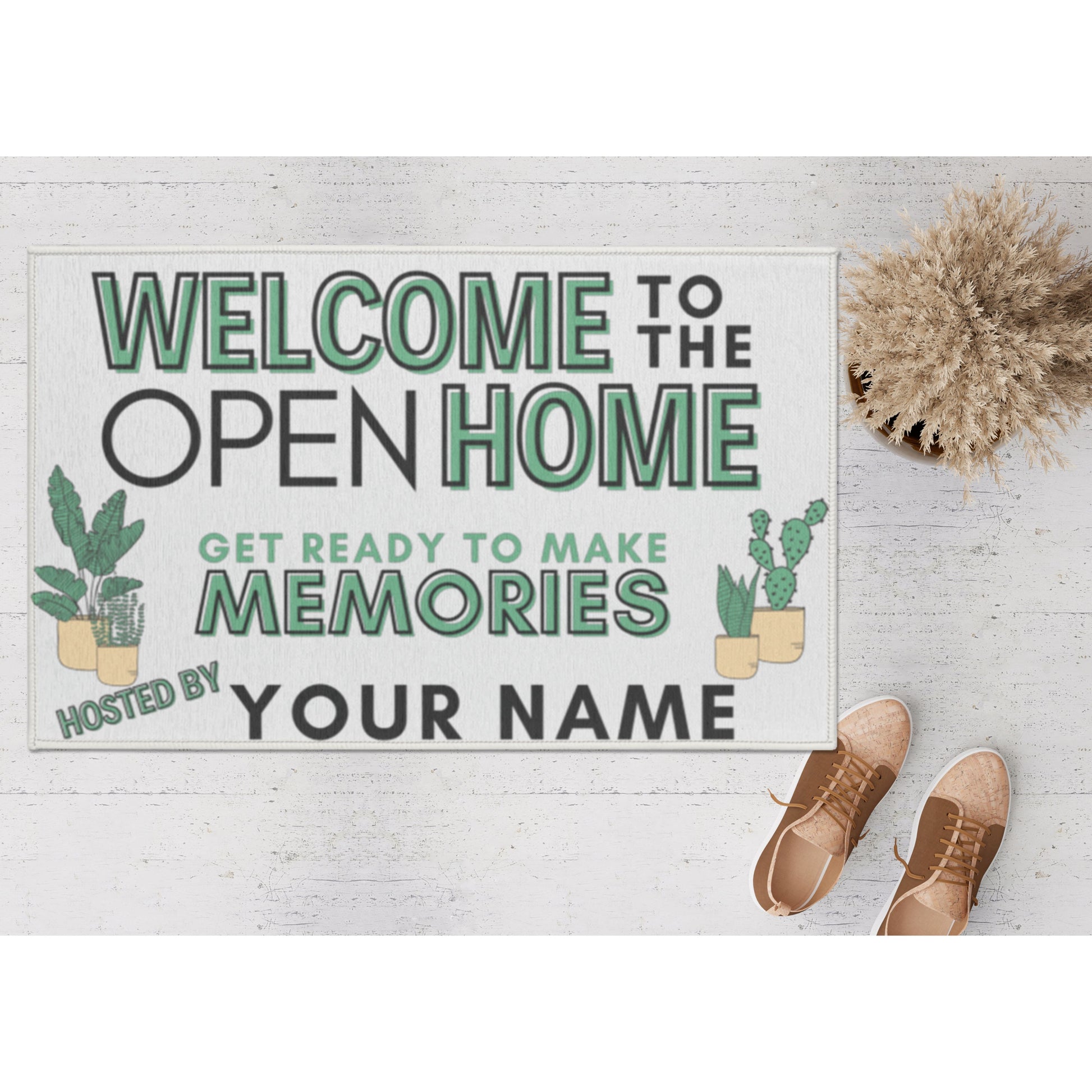 open home door mat