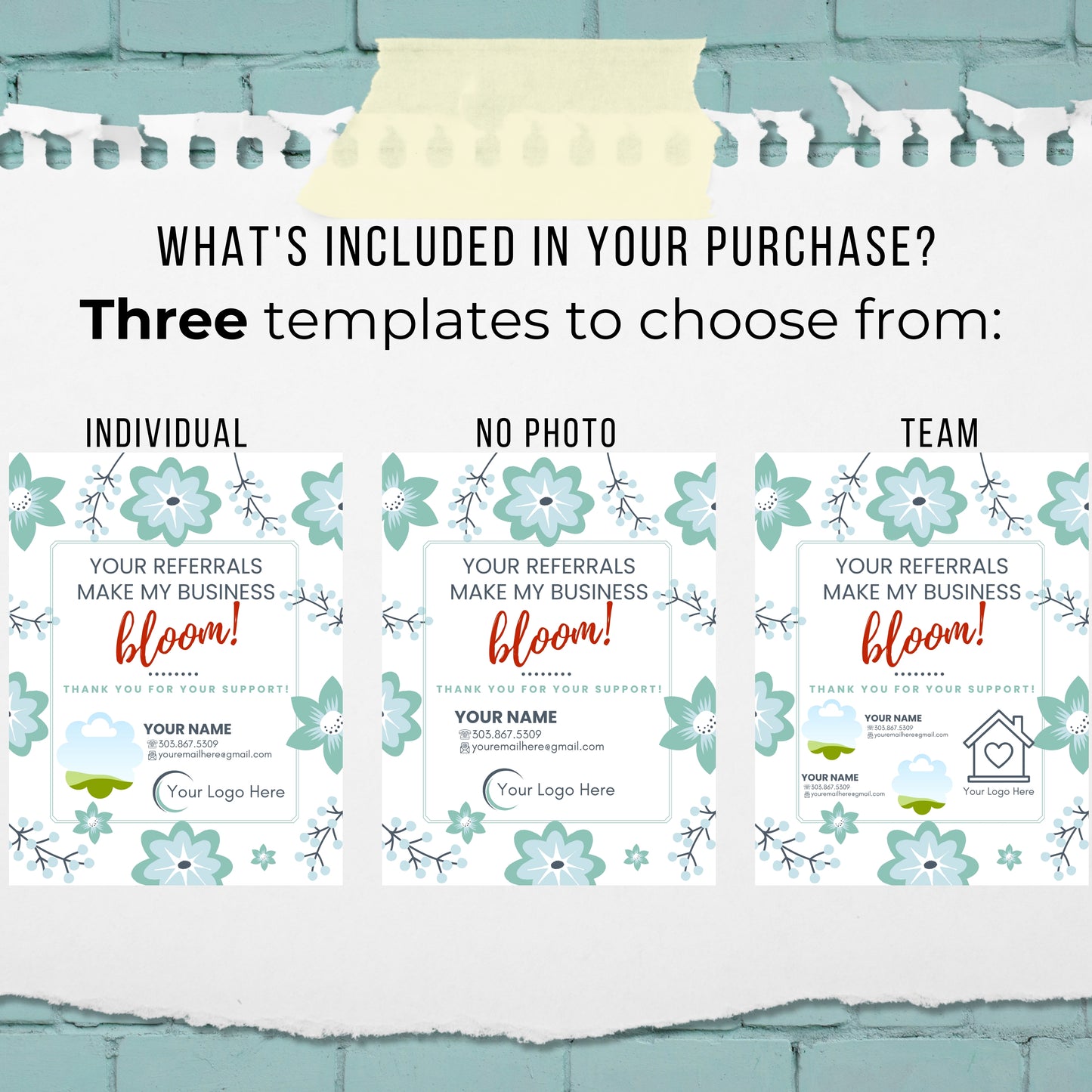Referrals Make My Business Bloom Pop By- Instant Download