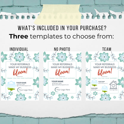 Referrals Make My Business Bloom Pop By- Instant Download