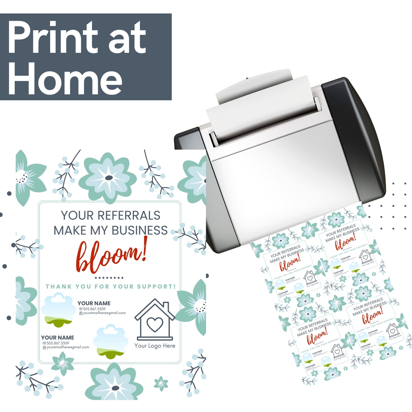 Referrals Make My Business Bloom Pop By- Instant Download