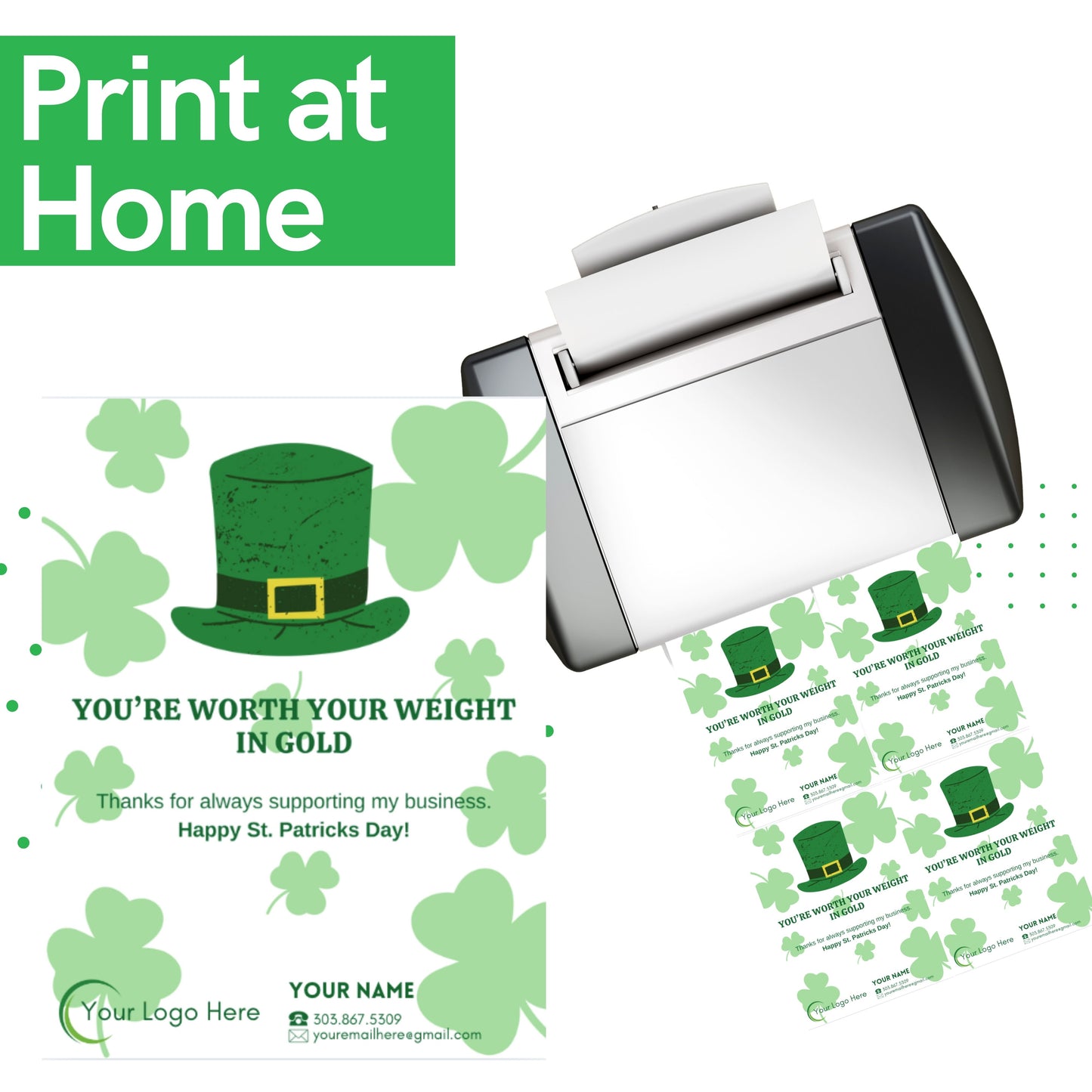 Pot of Gold Pop By Tag- Instant Download