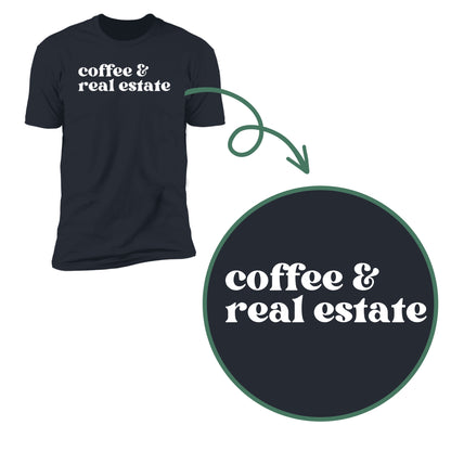 Coffee and Real Estate Comfy T-Shirt