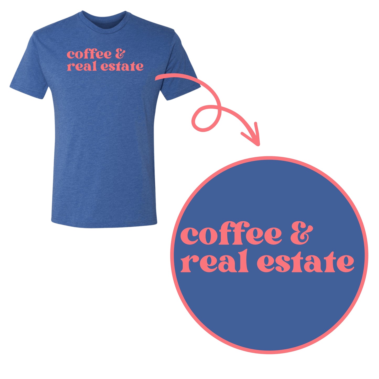 Coffee and Real Estate Comfy T-Shirt
