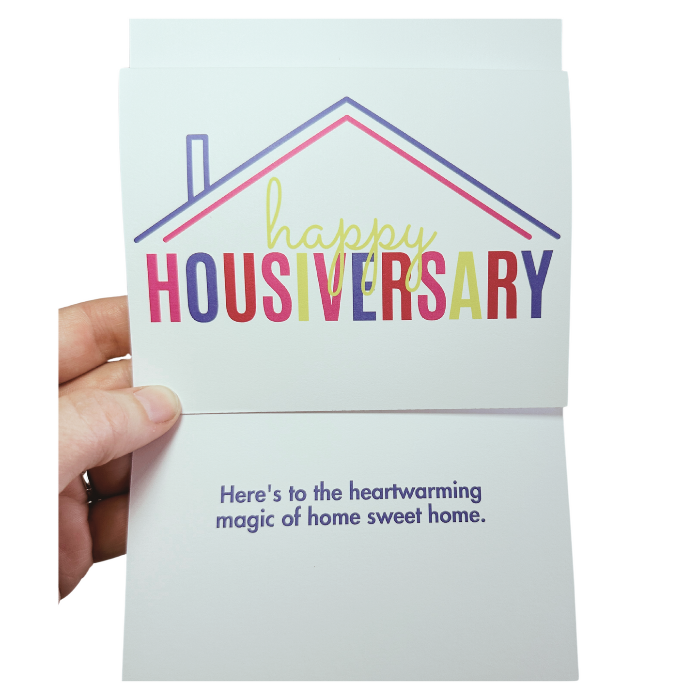 Happy Housiverary Greeting Card- Colorful