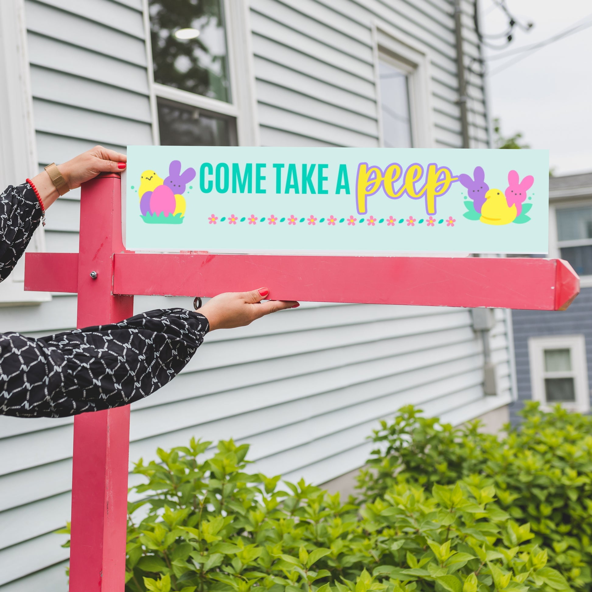 corrugated all things real estate sign rider
