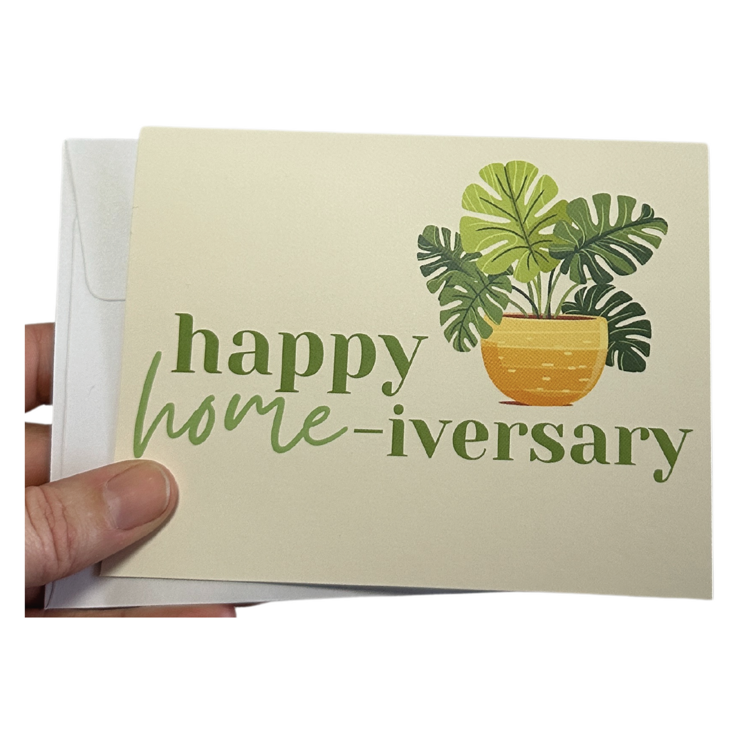 Happy Housiverary Greeting Card- Plants