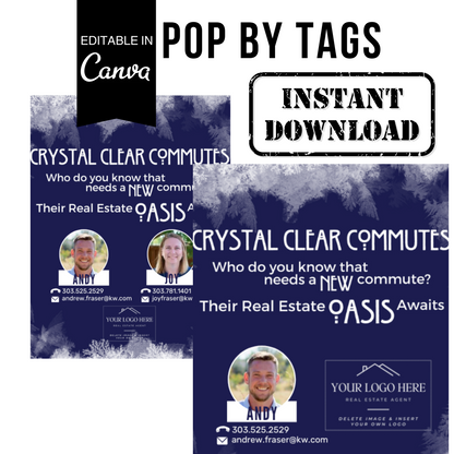 Crystal Clear Pop By- Instant Download