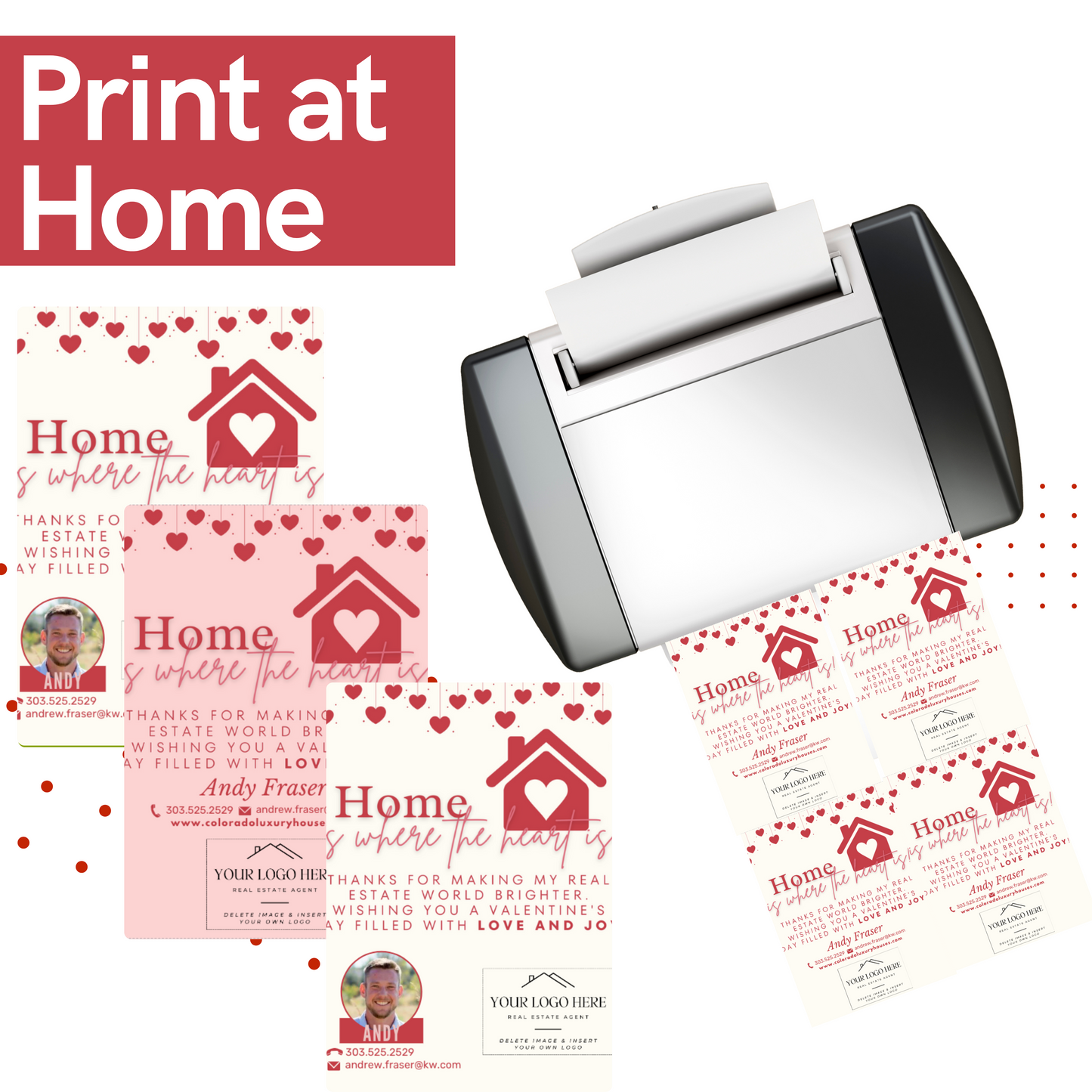 Home Hearts Pop By- Instant Download