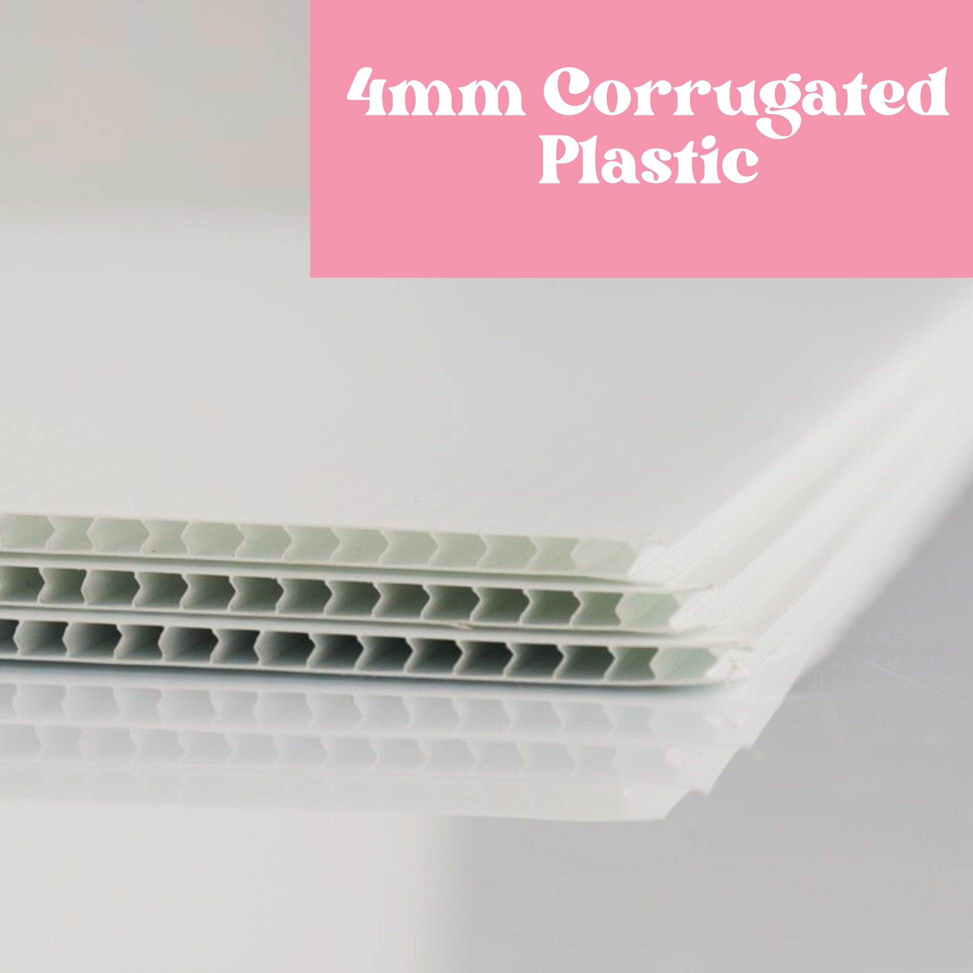 4mm corrugated plastic sign rider