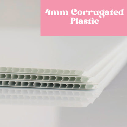 4mm corrugated plastic sign rider