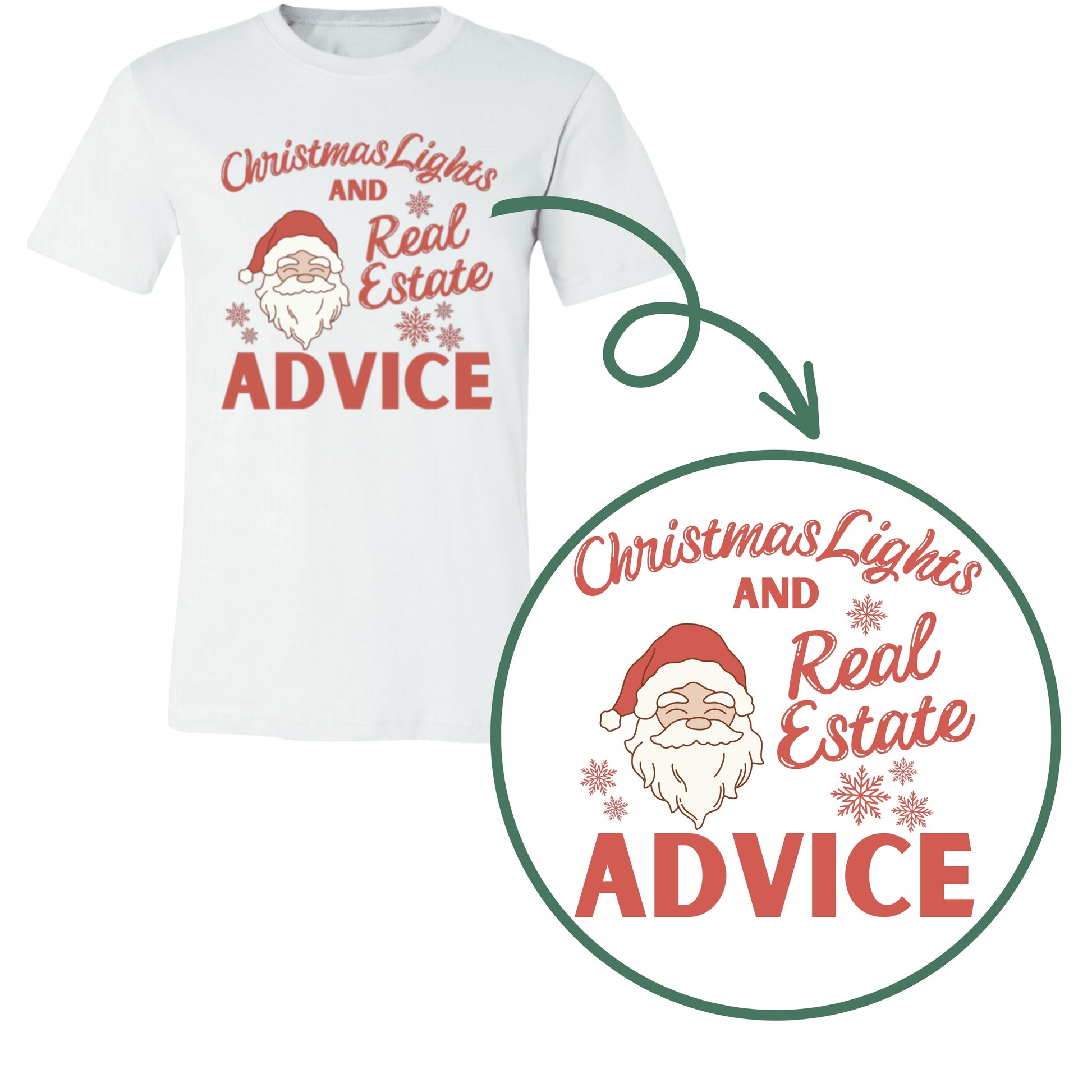 white bella canvas christmas and real estate advice